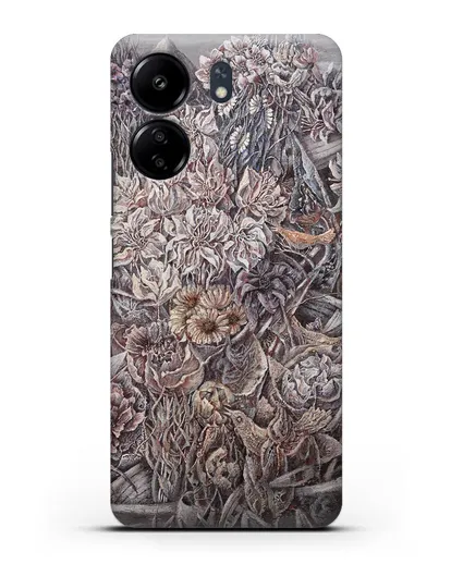 Чехол Лодки заросшие цветами (Марчук Иван) силиконовый для Xiaomi Poco C65