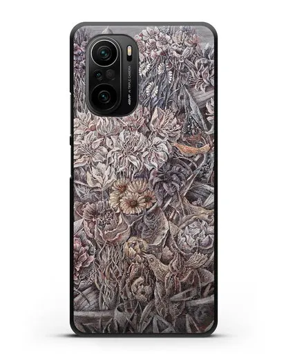 Чехол Лодки заросшие цветами (Марчук Иван) силиконовый для Xiaomi Poco F3 Pro