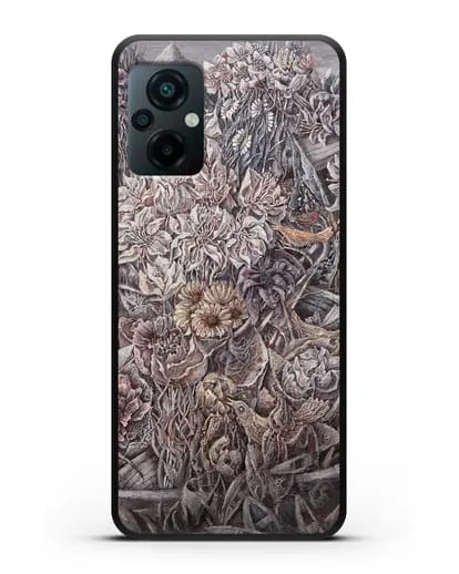 Чехол Лодки заросшие цветами (Марчук Иван) силиконовый для Xiaomi Poco M5