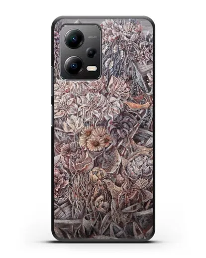 Чехол Лодки заросшие цветами (Марчук Иван) силиконовый для Xiaomi Poco X5