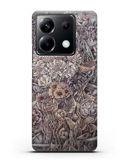 Чехол Лодки заросшие цветами (Марчук Иван) силиконовый для Xiaomi Poco X6