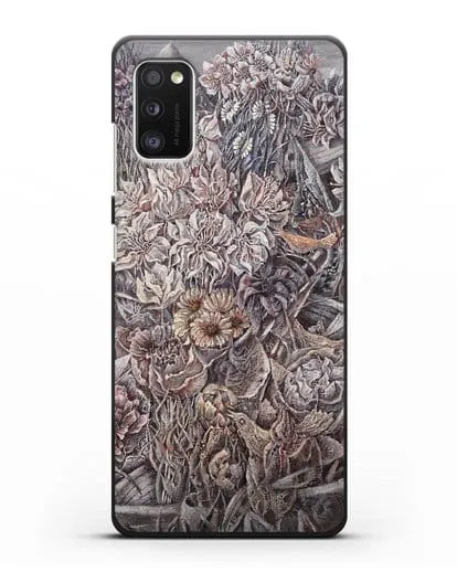 Чехол Лодки заросшие цветами (Марчук Иван) силиконовый для Samsung Galaxy A41 [SM-A415F]