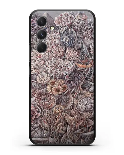 Чехол Лодки заросшие цветами (Марчук Иван) силиконовый для Samsung Galaxy A54 [SM-A536]