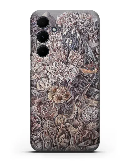 Чехол Лодки заросшие цветами (Марчук Иван) силиконовый для Samsung Galaxy A55 [SM-A556]