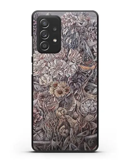 Чехол Лодки заросшие цветами (Марчук Иван) силиконовый для Samsung Galaxy A53