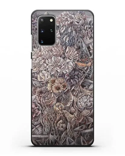 Чехол Лодки заросшие цветами (Марчук Иван) силиконовый для Samsung Galaxy S20 Plus [SM-G985F]