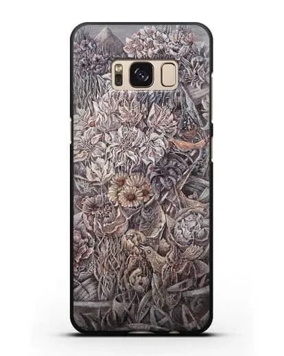 Чехол Лодки заросшие цветами (Марчук Иван) силиконовый для Samsung Galaxy S8 [SM-950F]