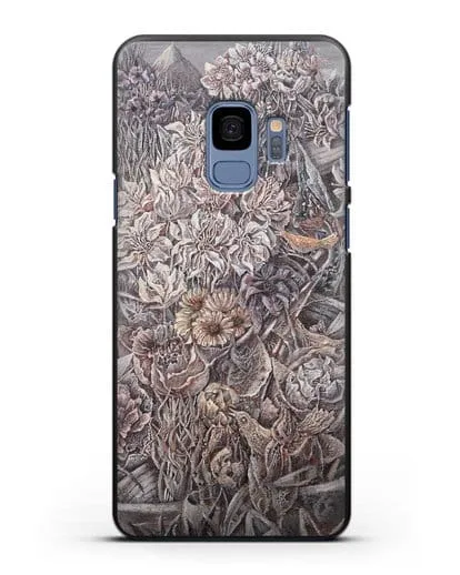 Чехол Лодки заросшие цветами (Марчук Иван) силиконовый для Samsung Galaxy S9 [SM-G960F]