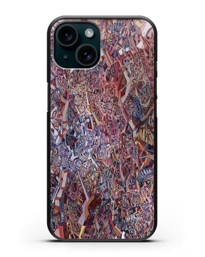 Чехол К осени курганы зацвели (Марчук Иван) силиконовый для iPhone 15