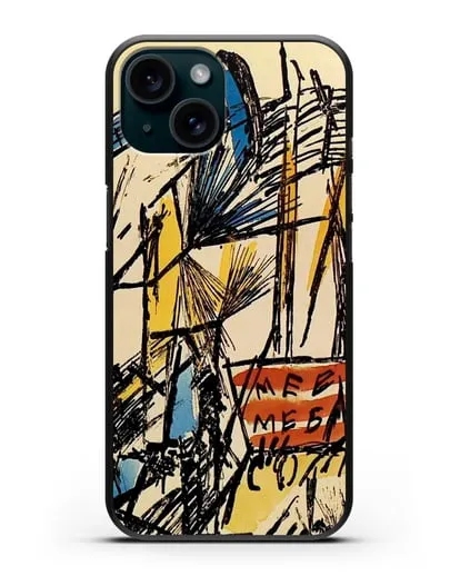 Чехол Лучистский пейзаж (Ларионов Михаил) силиконовый для iPhone 15