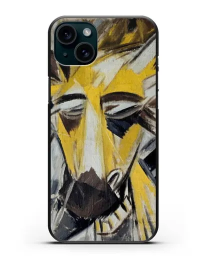 Чехол Голова быка (Ларионов Михаил) силиконовый для iPhone 15 Plus