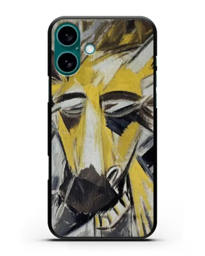 Чехол Голова быка (Ларионов Михаил) силиконовый для iPhone 16 Plus