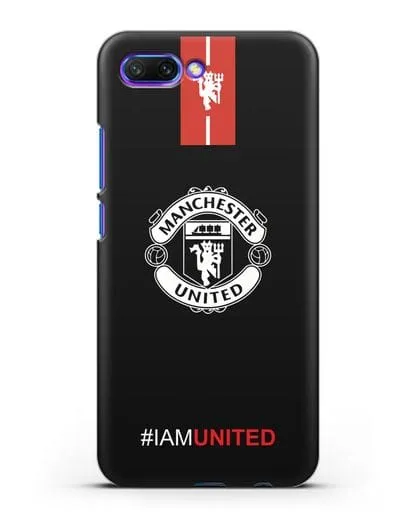 Чехол ФК Манчестер Юнайтед с надписью #IAMUNITED силиконовый для Honor 10