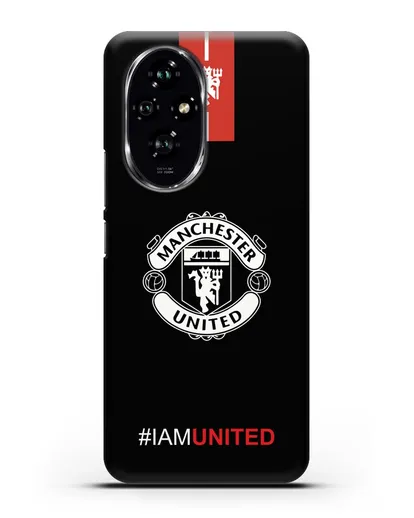 Чехол ФК Манчестер Юнайтед с надписью #IAMUNITED силиконовый для Honor 200