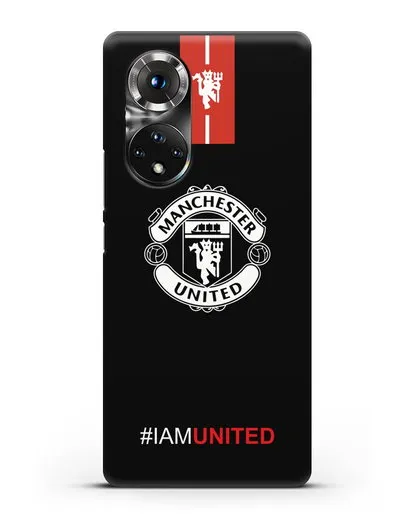 Чехол ФК Манчестер Юнайтед с надписью #IAMUNITED силиконовый для Honor 50