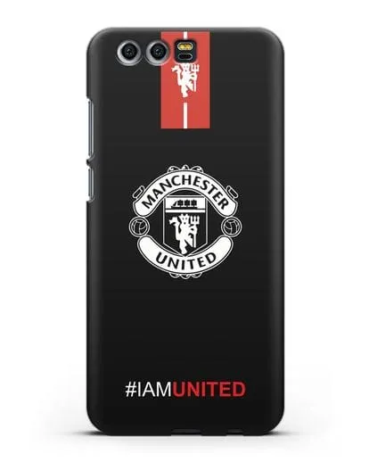 Чехол ФК Манчестер Юнайтед с надписью #IAMUNITED силиконовый для Honor 9