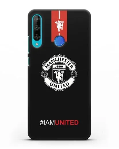 Чехол ФК Манчестер Юнайтед с надписью #IAMUNITED силиконовый для Honor 9C