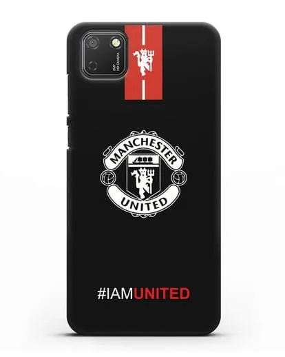 Чехол ФК Манчестер Юнайтед с надписью #IAMUNITED силиконовый для Honor 9S