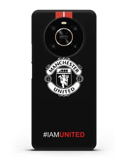Чехол ФК Манчестер Юнайтед с надписью #IAMUNITED силиконовый для Honor X9