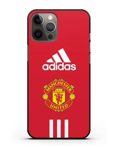 Чехол Manchester United Adidas силиконовый для iPhone 12 Pro Max