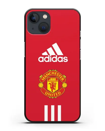 Чехол Manchester United Adidas силиконовый для iPhone 13