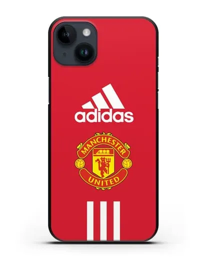 Чехол Manchester United Adidas силиконовый для iPhone 14 Plus