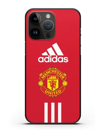 Чехол Manchester United Adidas силиконовый для iPhone 14 Pro Max