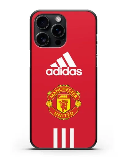 Чехол Manchester United Adidas силиконовый для iPhone 15 Pro Max