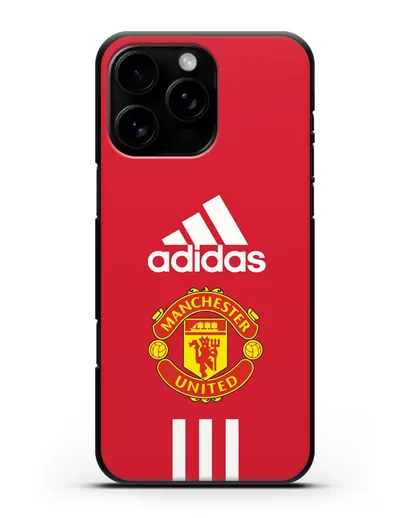Чехол Manchester United Adidas силиконовый для iPhone 16 Pro Max