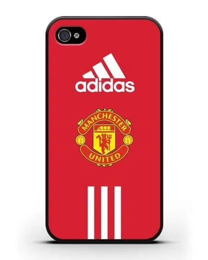 Чехол Manchester United Adidas силиконовый для iPhone 4/4s