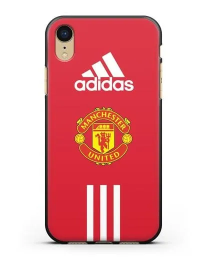 Чехол Manchester United Adidas силиконовый для iPhone XR