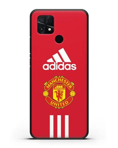 Чехол Manchester United Adidas силиконовый для Xiaomi Poco C40