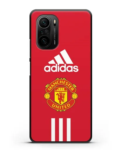 Чехол Manchester United Adidas силиконовый для Xiaomi Poco F3