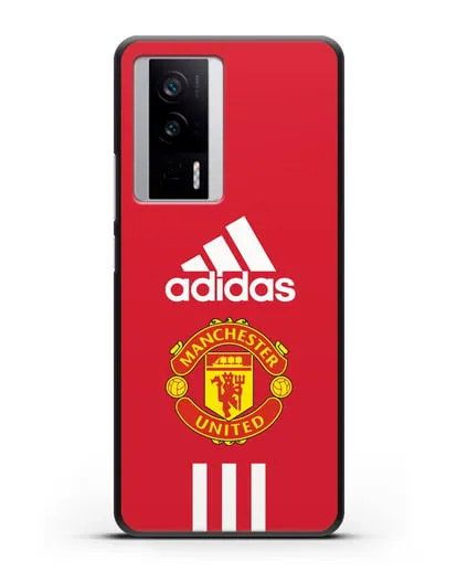 Чехол Manchester United Adidas силиконовый для Xiaomi Poco F5 Pro