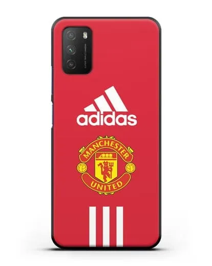 Чехол Manchester United Adidas силиконовый для Xiaomi Poco M3