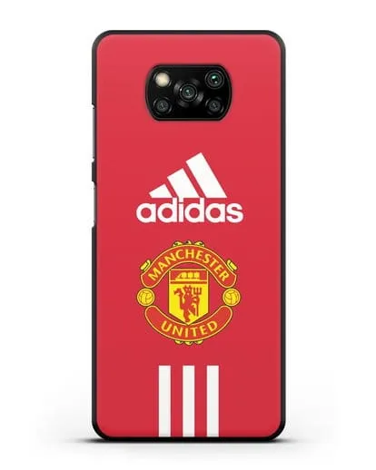 Чехол Manchester United Adidas силиконовый для Xiaomi Poco X3
