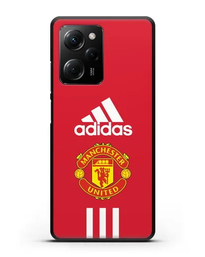 Чехол Manchester United Adidas силиконовый для Xiaomi Poco X5 Pro