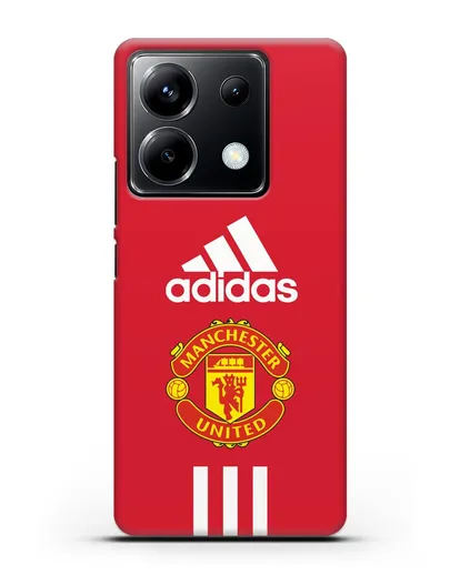 Чехол Manchester United Adidas силиконовый для Xiaomi Poco X6