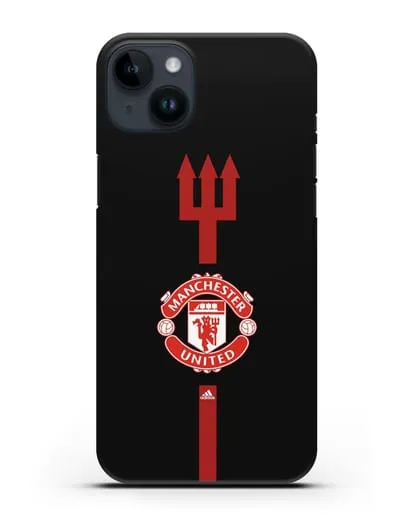 Чехол Манчестер Юнайтед с трезубцем силиконовый для iPhone 14 Plus