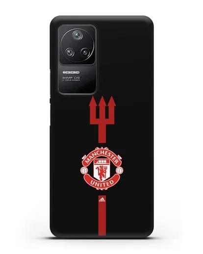Чехол Манчестер Юнайтед с трезубцем силиконовый для Xiaomi Poco F4