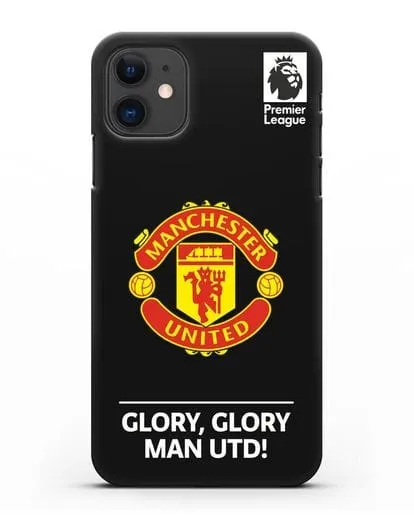 Чехол Манчестер Юнайтед с надписью GLORY, GLORY MAN UTD силиконовый для iPhone 11
