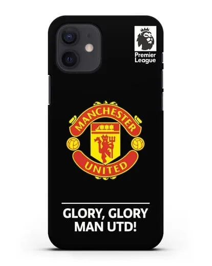 Чехол Манчестер Юнайтед с надписью GLORY, GLORY MAN UTD силиконовый для iPhone 12