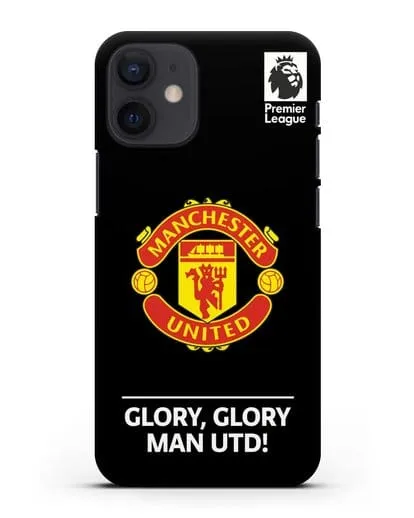 Чехол Манчестер Юнайтед с надписью GLORY, GLORY MAN UTD силиконовый для iPhone 12 mini