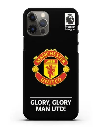 Чехол Манчестер Юнайтед с надписью GLORY, GLORY MAN UTD силиконовый для iPhone 12 Pro