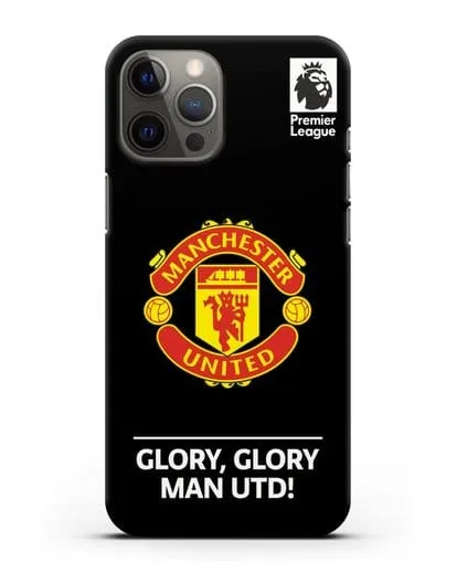 Чехол Манчестер Юнайтед с надписью GLORY, GLORY MAN UTD силиконовый для iPhone 12 Pro Max