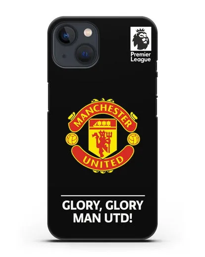 Чехол Манчестер Юнайтед с надписью GLORY, GLORY MAN UTD силиконовый для iPhone 13 Mini