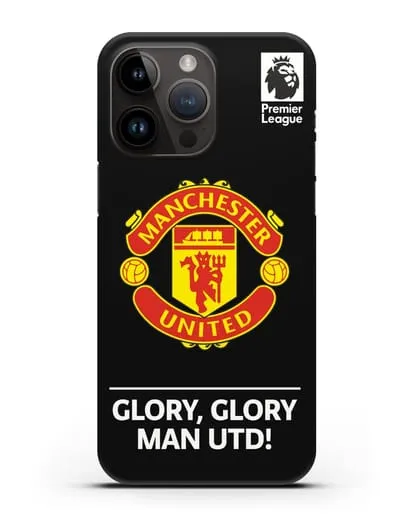 Чехол Манчестер Юнайтед с надписью GLORY, GLORY MAN UTD силиконовый для iPhone 14 Pro Max