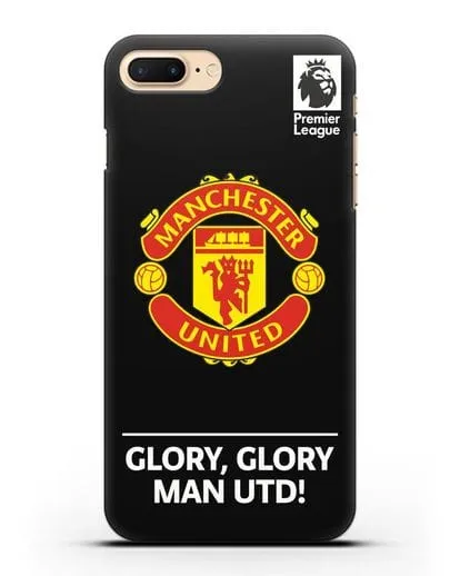 Чехол Манчестер Юнайтед с надписью GLORY, GLORY MAN UTD силиконовый для iPhone 8 Plus
