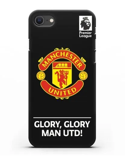 Чехол Манчестер Юнайтед с надписью GLORY, GLORY MAN UTD силиконовый для iPhone SE 2020