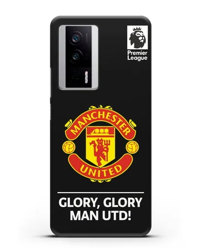 Чехол Манчестер Юнайтед с надписью GLORY, GLORY MAN UTD силиконовый для Xiaomi Poco F5 Pro